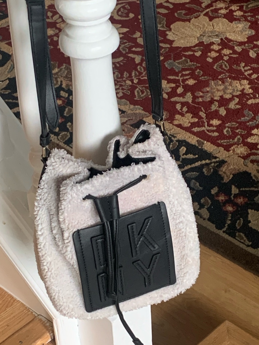 DKNY Vintage Wolly Satchel Purse.